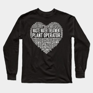 Waste Water Treatment Plant Operator Heart Long Sleeve T-Shirt